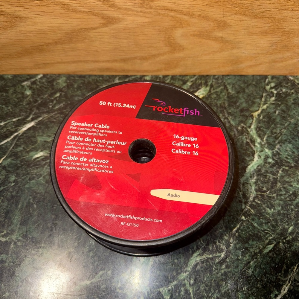 Red Speaker Cable - 50 ft